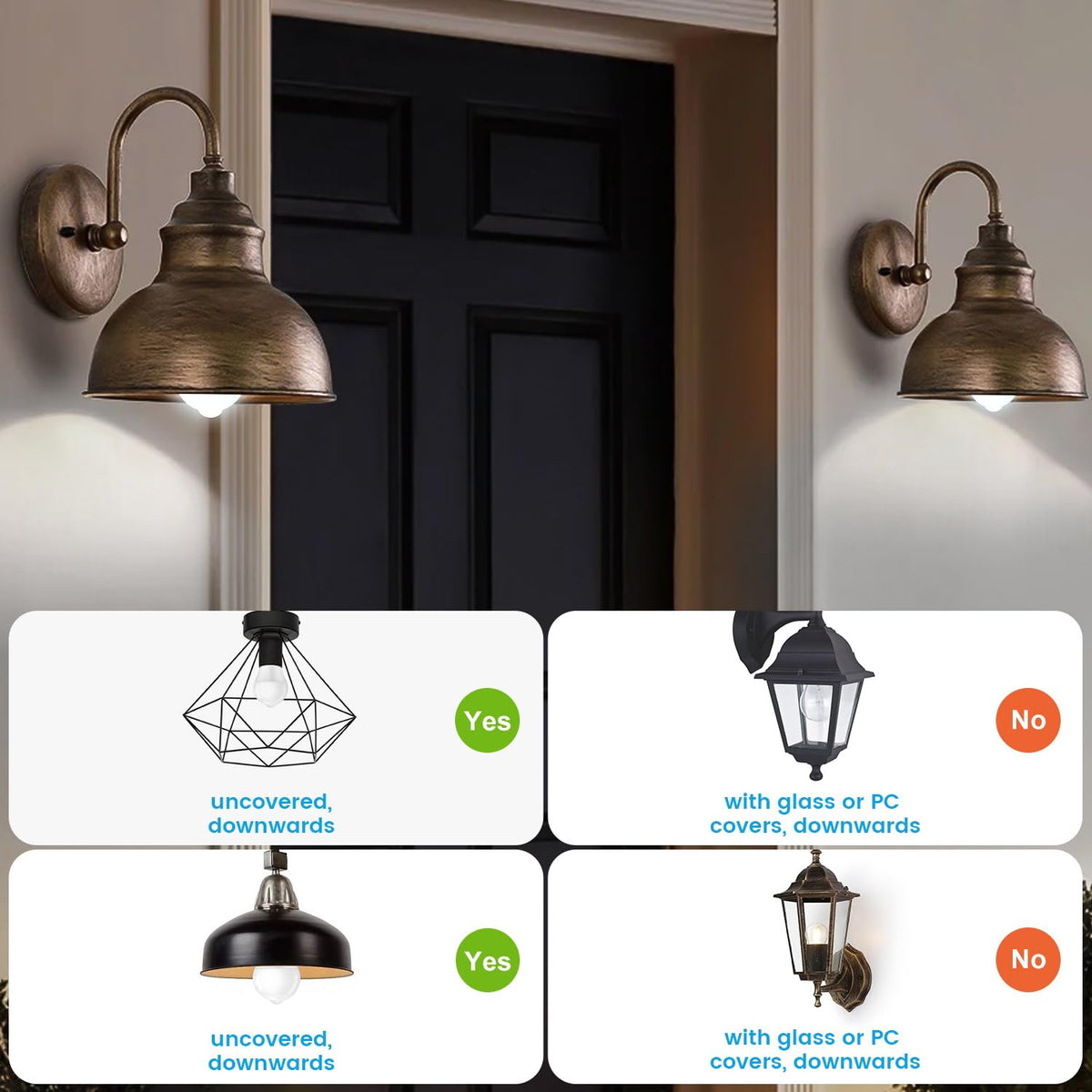 Aovpex 5000K cool white bulb delivering crisp light for workspaces