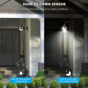 Aovpex motion sensor bulb illuminating a basement for visibility