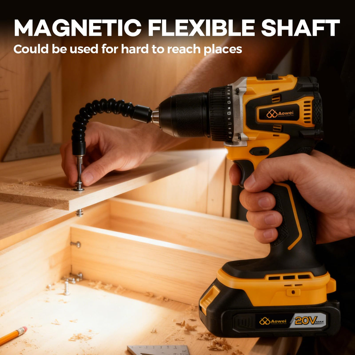 AOWEI multifunction tools kit box organized for easy storage and access.