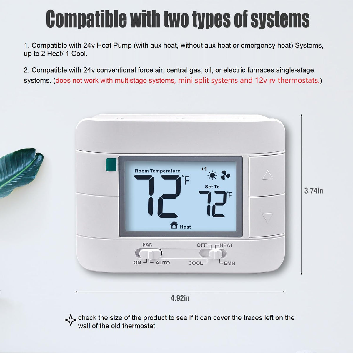 Aowel AW721 backlit display for easy readings in dim rooms.