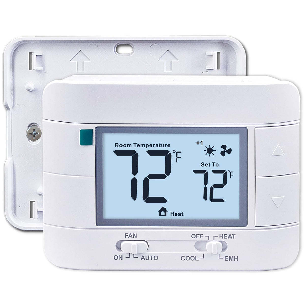 Aowel AW721 front panel with clear temperature readout for quick checks.