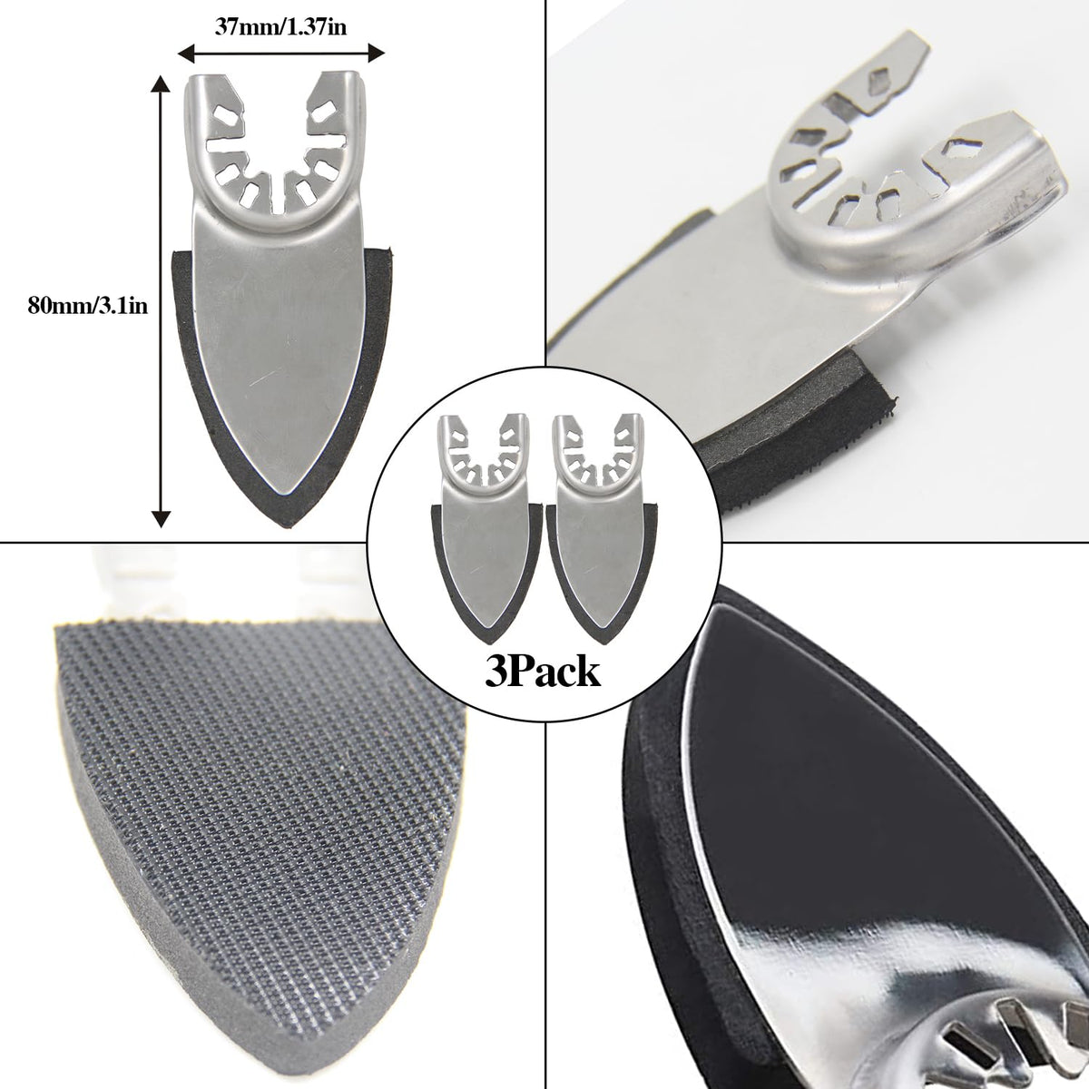Aozzy universal hook-and-loop backing for secure tool fit