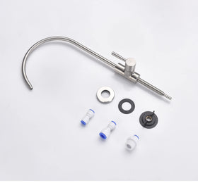 Apaix faucet dimensions indicate generous reach and suitable deck thickness.