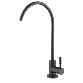 Apaix matte black faucet close-up showing durable stainless steel for daily use