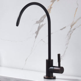 Apaix oil rubbed bronze finish resists fingerprints and water spots.