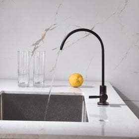 Apaix RO faucet bronze finish with swivel spout for easy filling.