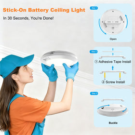 APCENS motion sensor light in a pantry for hands-free access