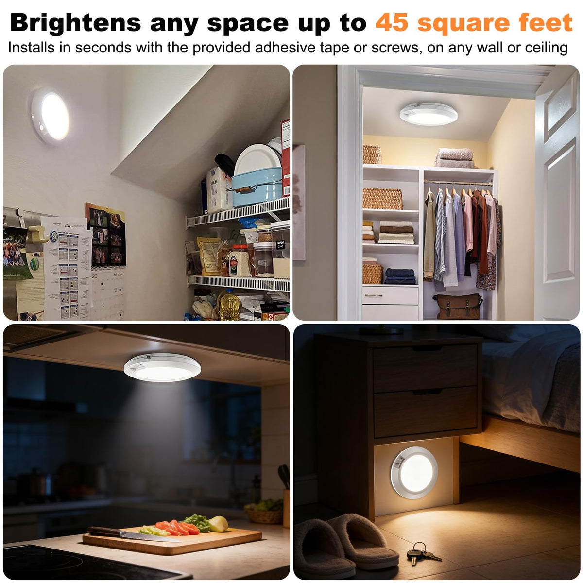 APCENS motion sensor light on a stairway delivering safe, soft daylight