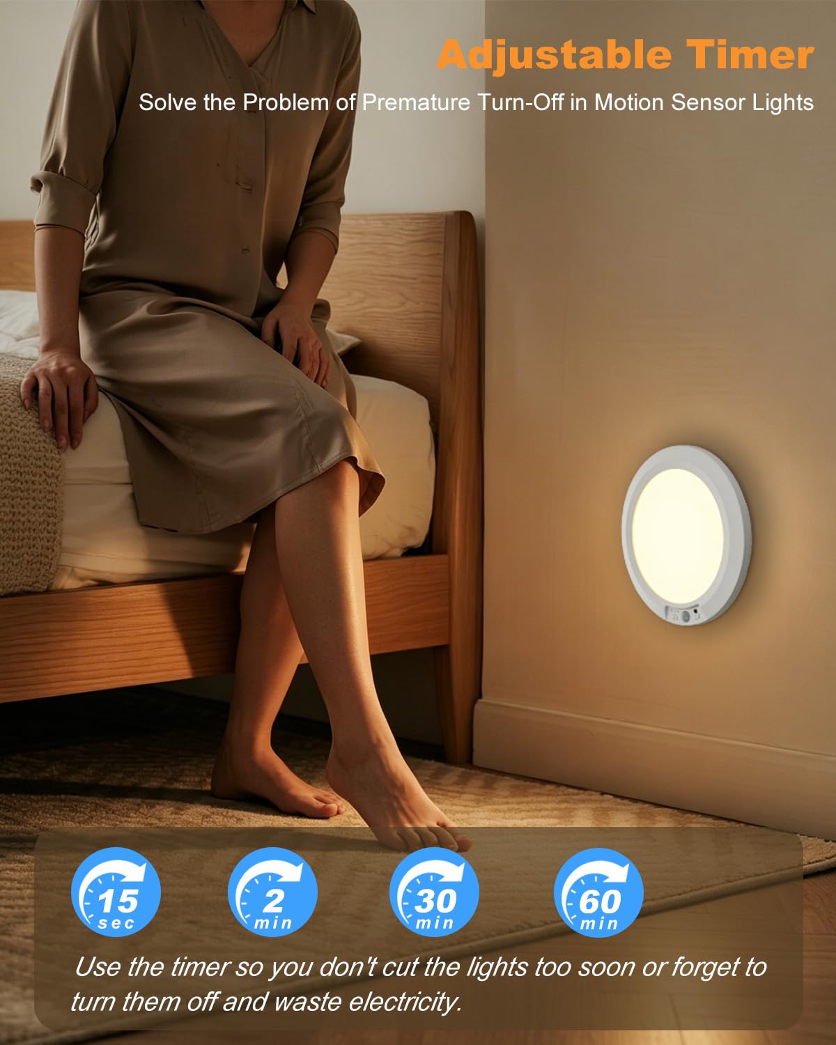 APCENS five color temps offer flexible lighting for closets and hallways.