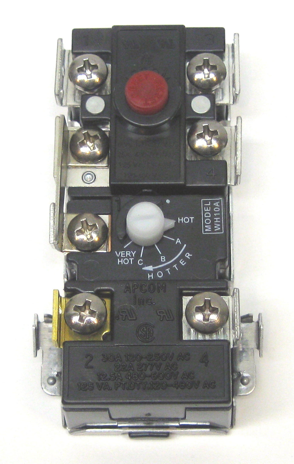 APCOM WH10-A Bradford White upper thermostat image showing compatibility and control.