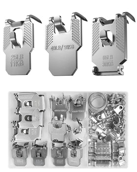 ApeBest 111Pcs hanging kit box contents showcase all pieces for quick setup.