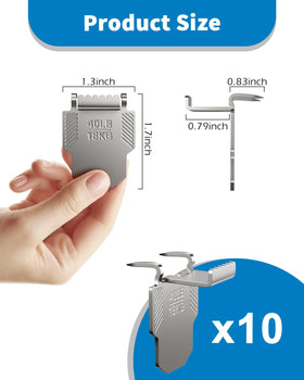 ApeBest 40 lb drywall hook tested on wall demonstrates secure mounting.