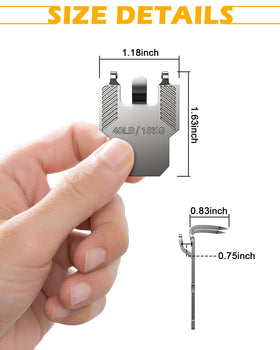 ApeBest bevel-claws drywall hooks install quickly with no tools.