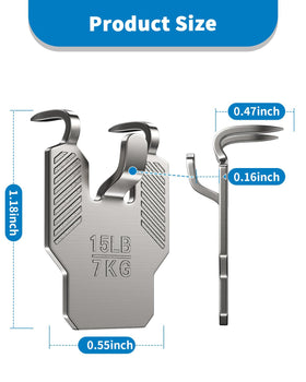 ApeBest hardened steel claws grip drywall for quick, studless hanging.