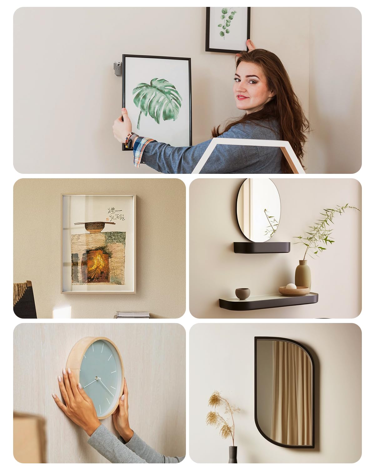 ApeBest picture hanger kit for posters, mirrors, and art.