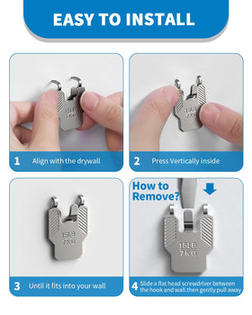 ApeBest studless setup saves time by pressing into drywall without tools.