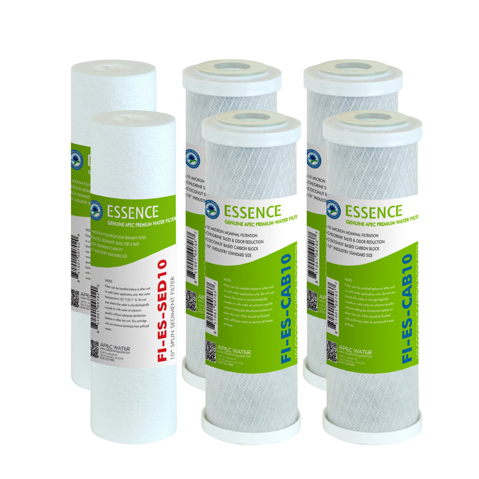 APEC Water ESX2 sediment filter stage 1 removes dust for cleaner water