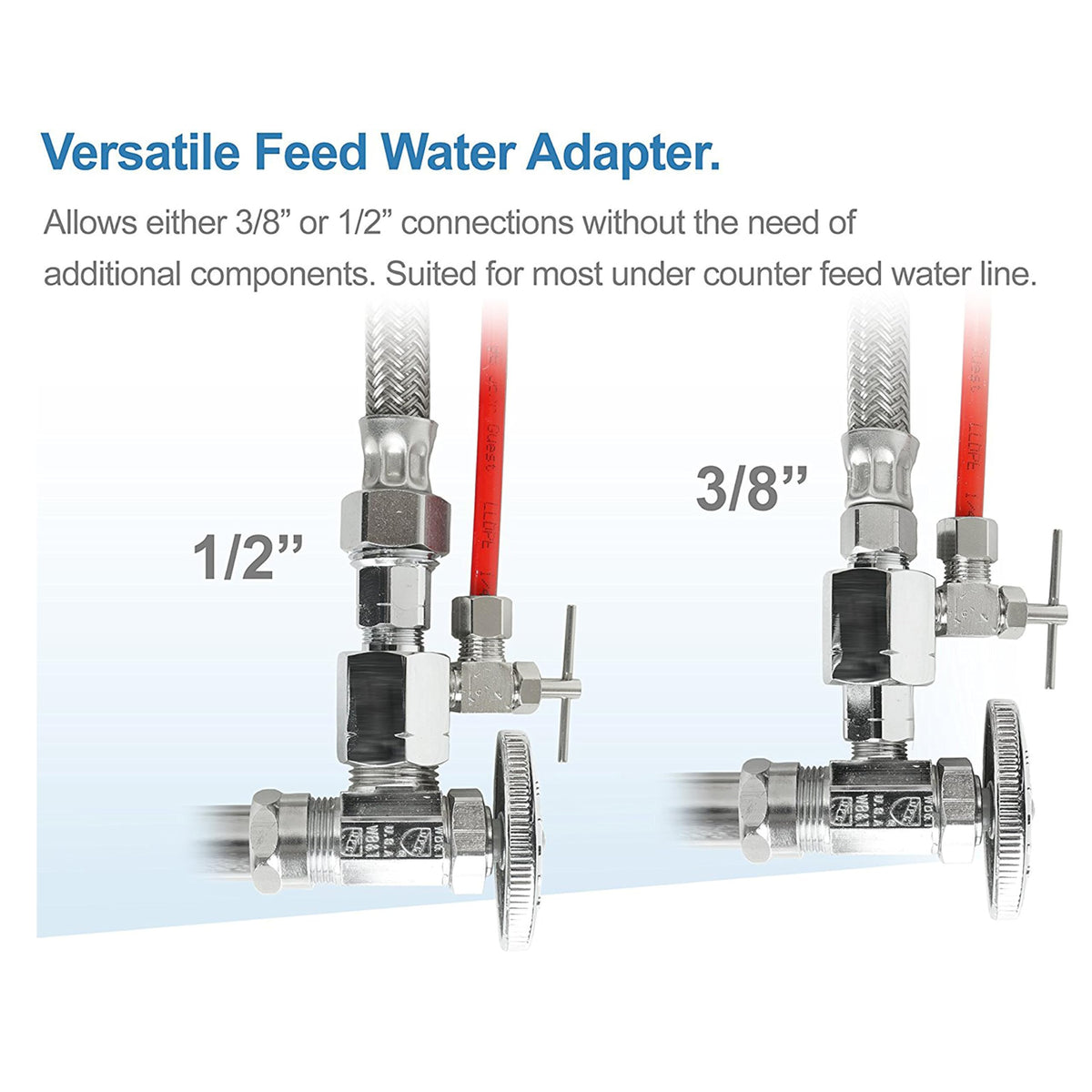 APEC Water RO-PH90 quick-connect tubing ensures secure, leak-free setup.