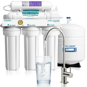 APEC Water ROES-PH75 system assembly showing premium filtration for clean drinking water