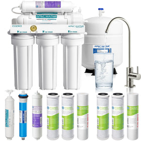 APEC Water ROES-PH75X under-sink system front view for convenient installation