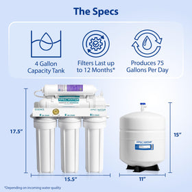 APEC Water ROES-PH75X under-sink connectors for leak-free setup