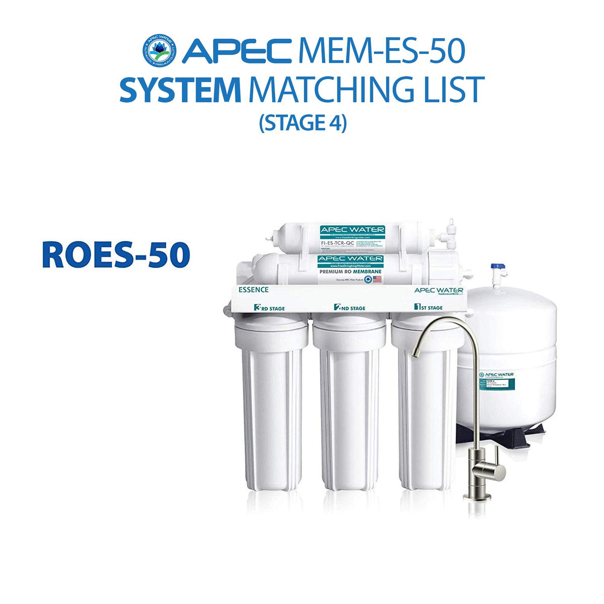 APEC MEM-ES-50 element ready for use in filtration to improve taste and clarity.