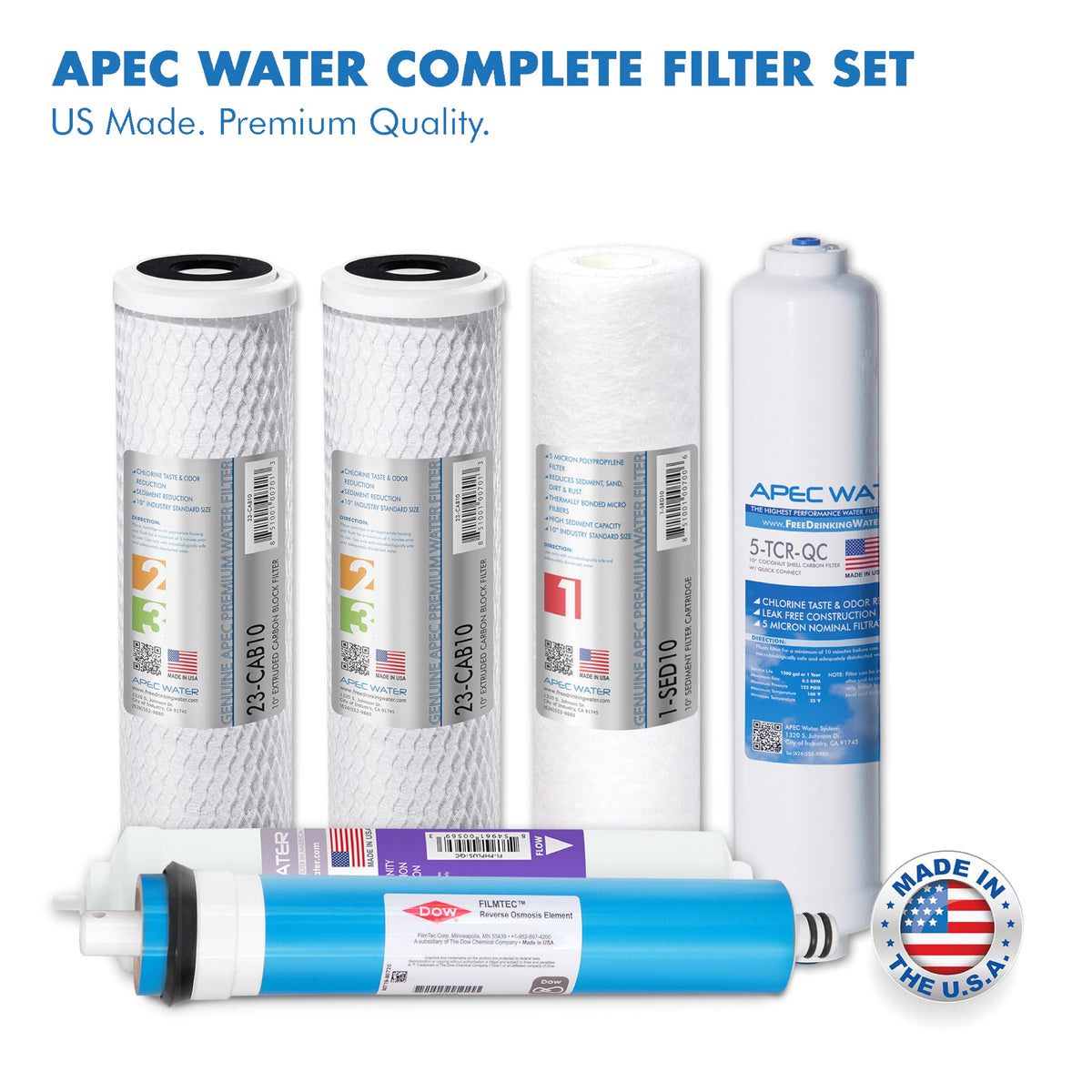 APEC Water under-sink installation shows compact design and clean setup.