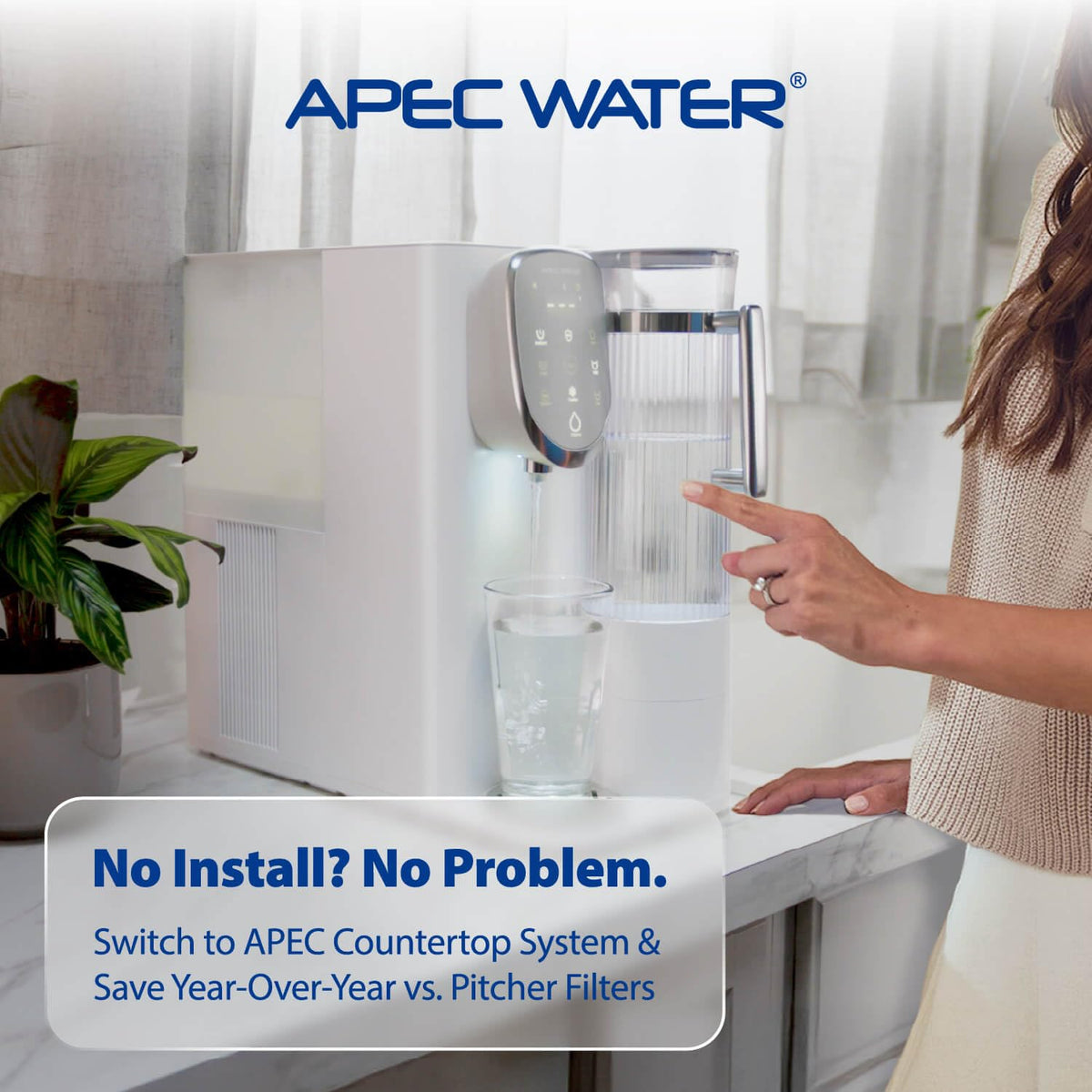 APEC Water water-quality-improvement-visual highlights impurity reduction for crisper taste