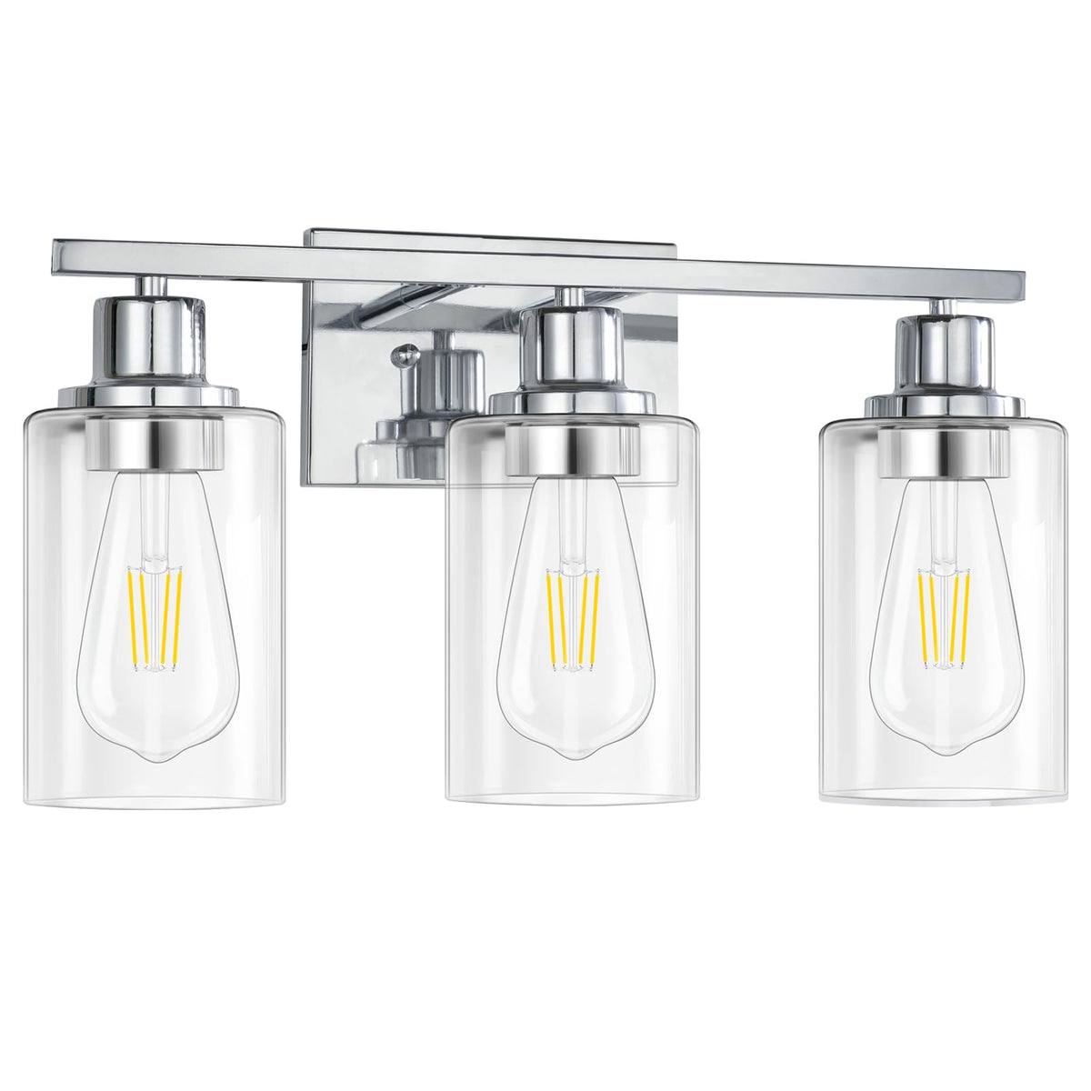 Apenath vanity light with E26 base accepts flexible bulb options.