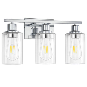 Apenath vanity light with E26 base accepts flexible bulb options.