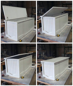 Apexstone lid safety hinges reduce pinching on toy chests
