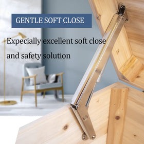 APFFSY 75-105 degree-opening hinges for versatile lid angles.