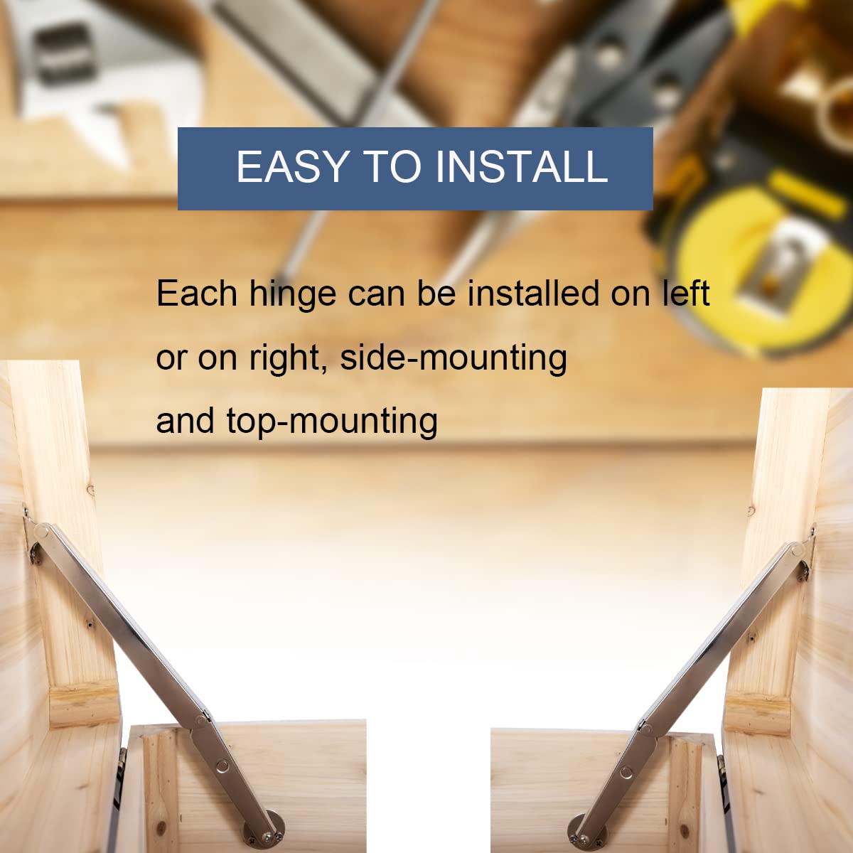 APFFSY gas strut lid lifter provides controlled lift for heavy lids.