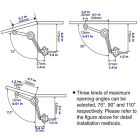 APFFSY metal connector durability for long-lasting hinges