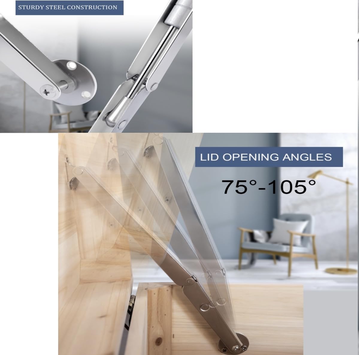 APFFSY safety-focused soft-close hinges ideal for toy boxes.