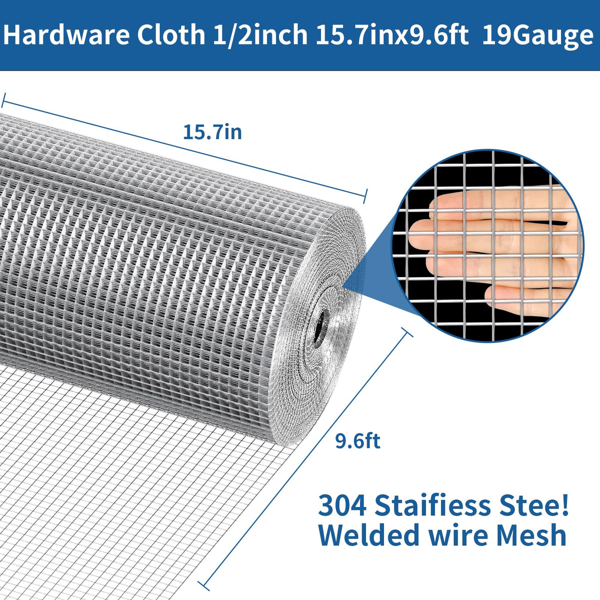 apgbwj 304 stainless steel welded wire mesh close-up of strong welded joints