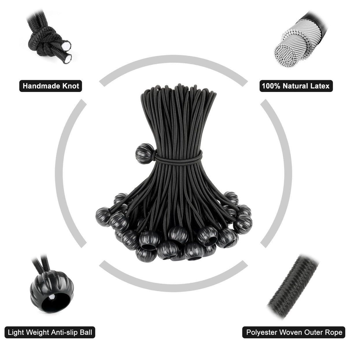 APIFRSUAK bungee cords durable materials for outdoor use