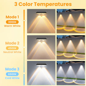 APILAB IP65 weatherproof fence light withstands rain and snow for year‑round use