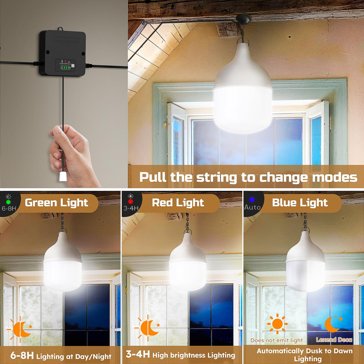 APILAB solar powered lighting operates without main electrical wiring