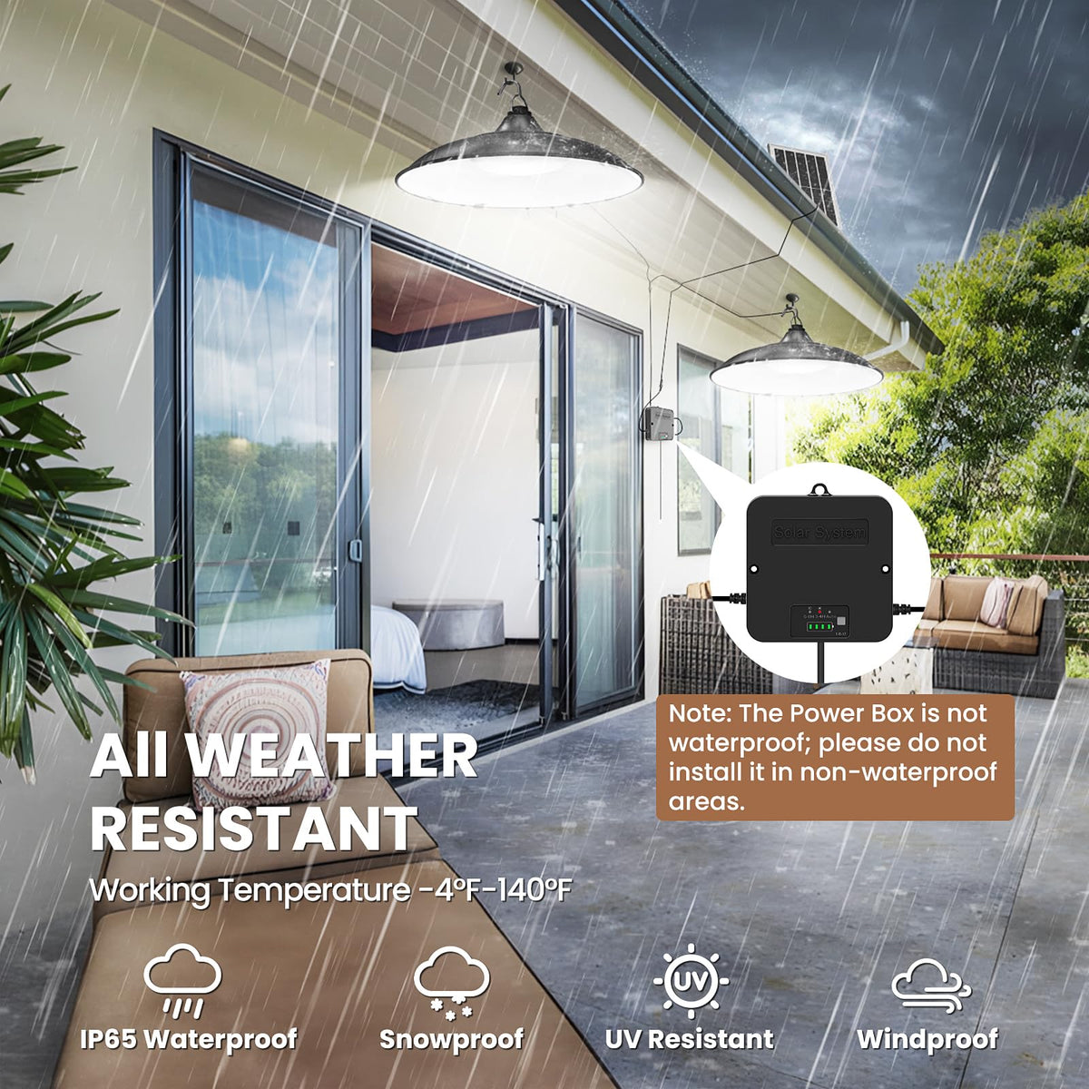 APILAB solar shed light wide area illumination improves shed and garage visibility