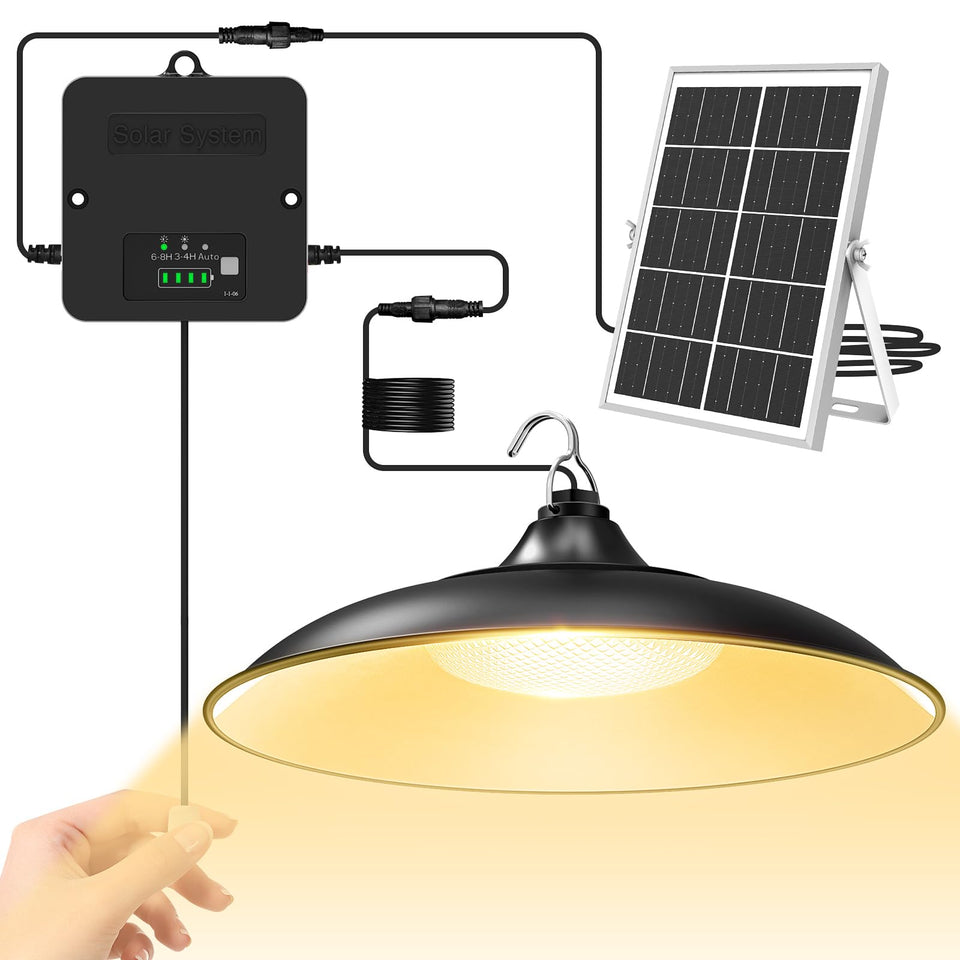 APILAB solar shed light for indoor-outdoor use provides dependable ambient illumination.