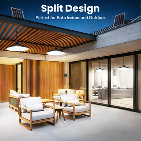 APILAB solar shed light pull string control enables quick mode switching