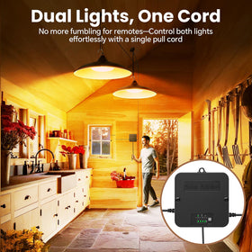 APILAB storage box with dual lamps ready to light two areas