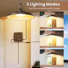 APILAB three-mode solar light adapts from low to high brightness.