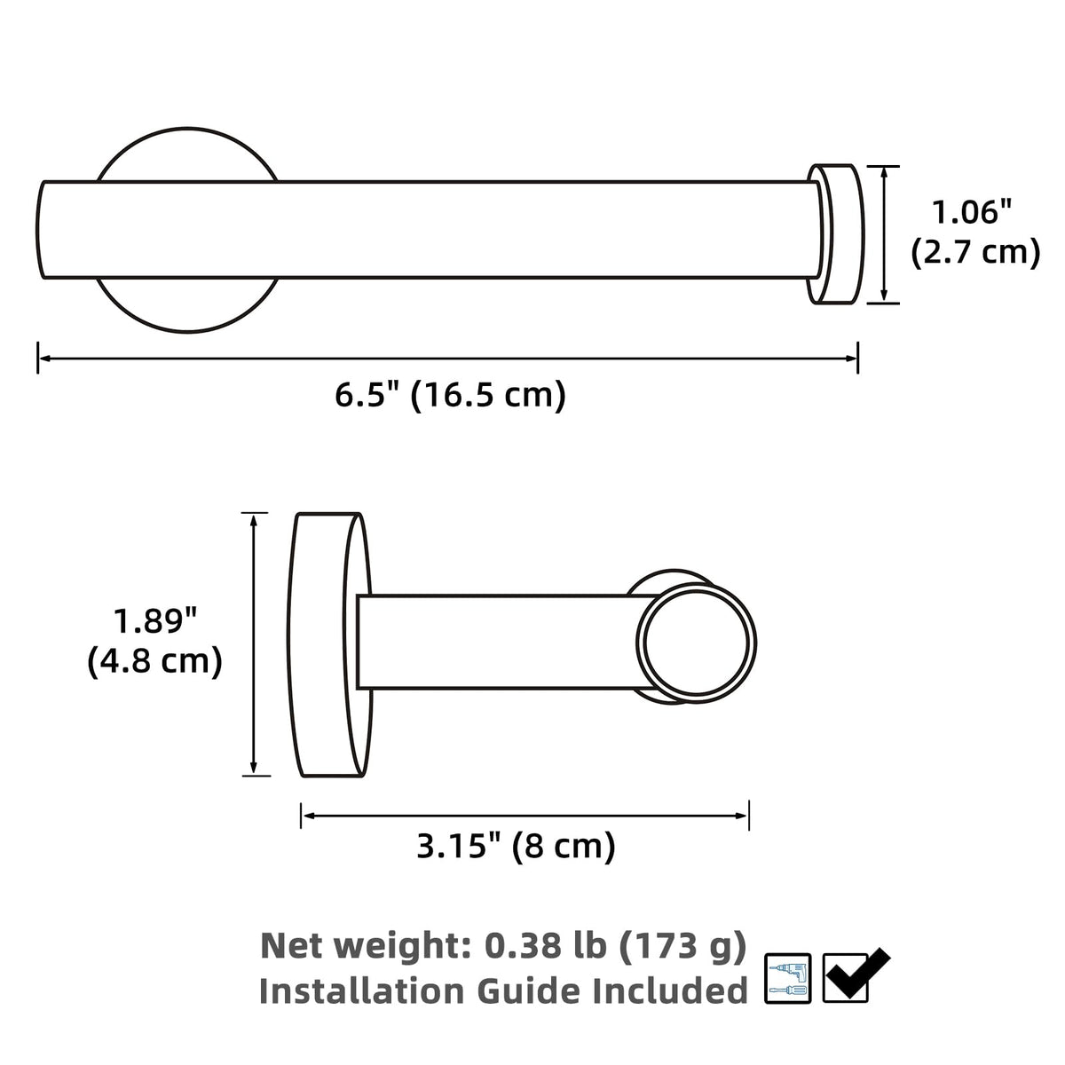 APLusee wall-mounted installation demonstrates secure drill-in mount for stable bathroom use.
