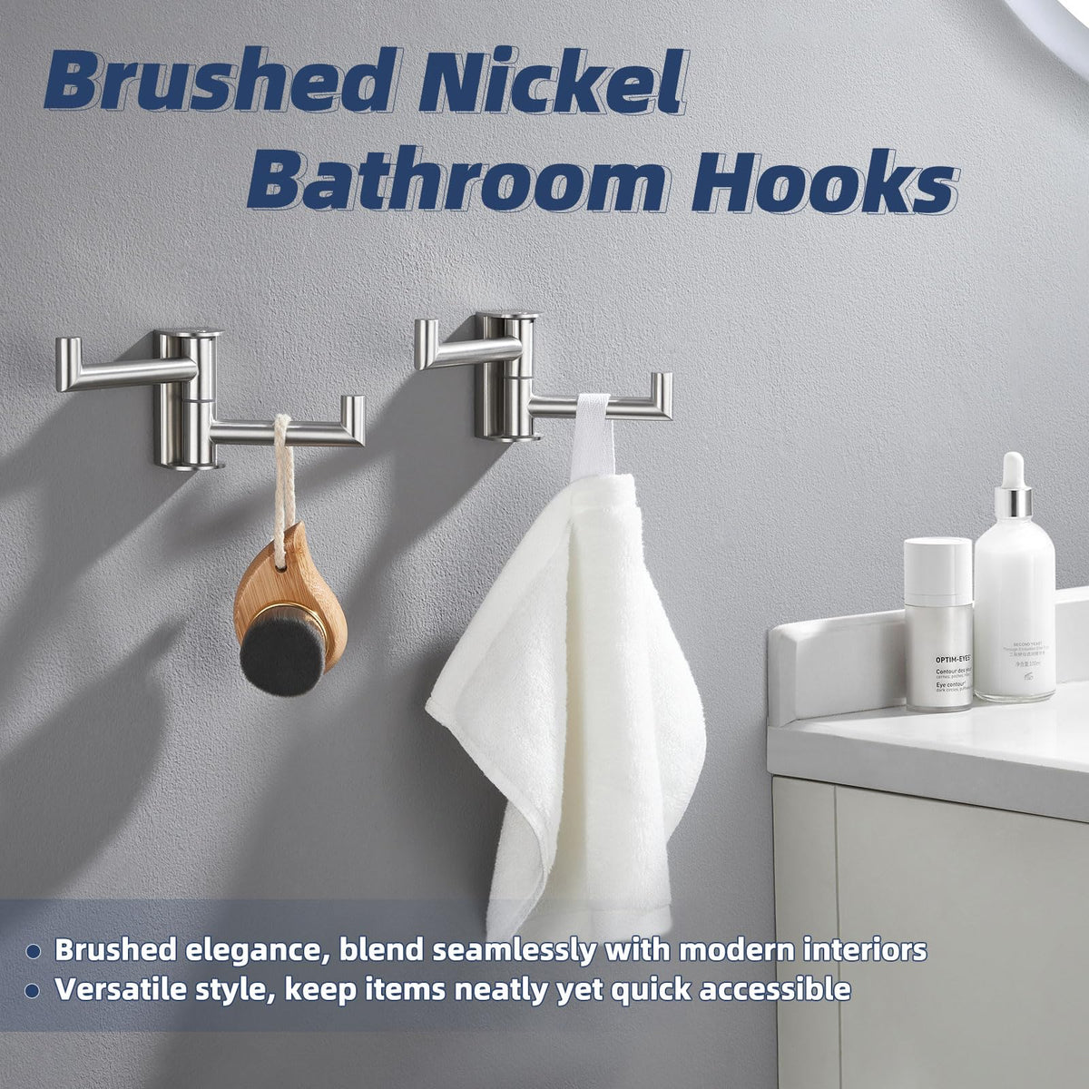 APLusee double-hanging capacity demonstrates towels and clothes
