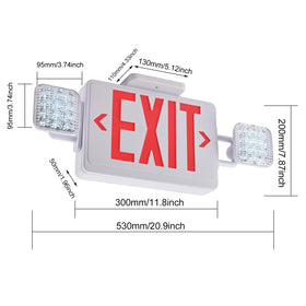 Apmeetlux double-face exit sign improves viewing from multiple angles.