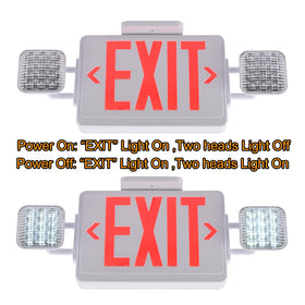 Apmeetlux exit sign supports AC 85-277V input for wide compatibility.