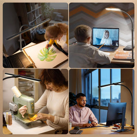 APMIEK LED Desk Lamp power adapter included for easy setup
