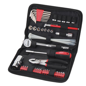 Apollo DT9774 zippered case keeps compact emergency tools organized for quick roadside fixes.